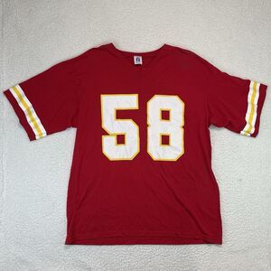 Vtg Logo 7 Thomas #58 Kansas City Chiefs NFL Jersey Shirt Single Stitch XL USA